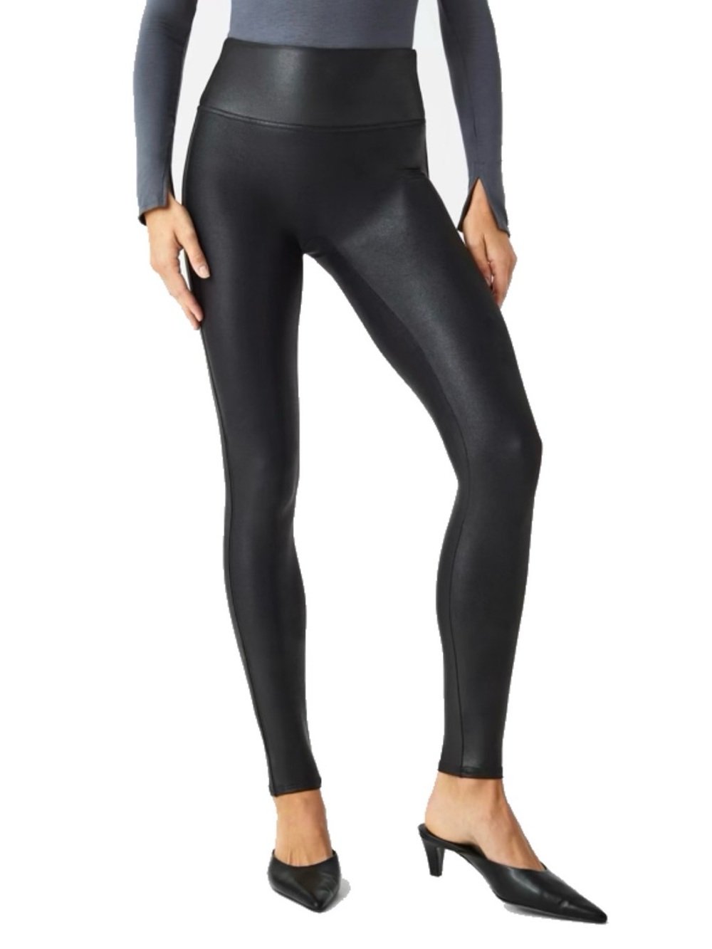 Spanx Faux Leather Leggings in Black
